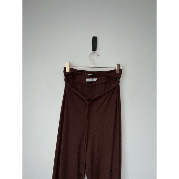 My Mum Made It Soft RibTwist Lounge Pants Brown Women Size M/L Cutout detail - Picture 9 of 9